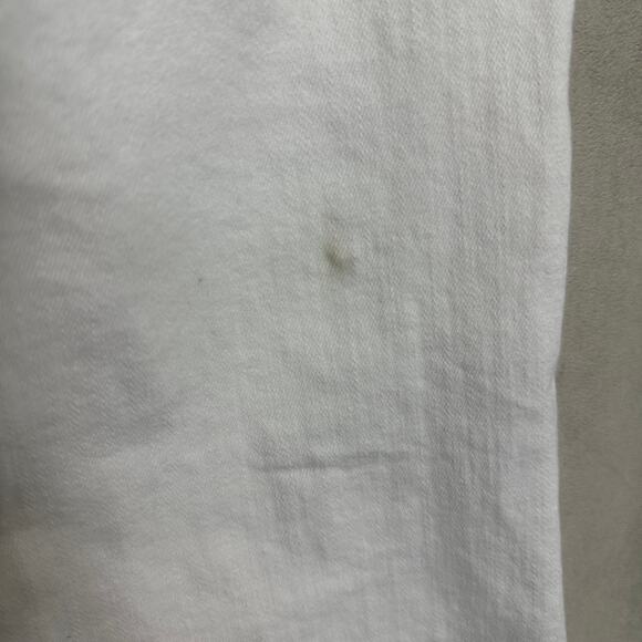 Express Jeans Bell Flare Jeans White Pants size 8 mid rise retro - Picture 5 of 6